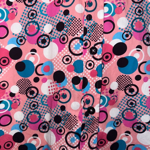 Wil Stiles Men's Pink Patterned Shirt, 100% Cotton, like new, size L - Picture 4 of 5
